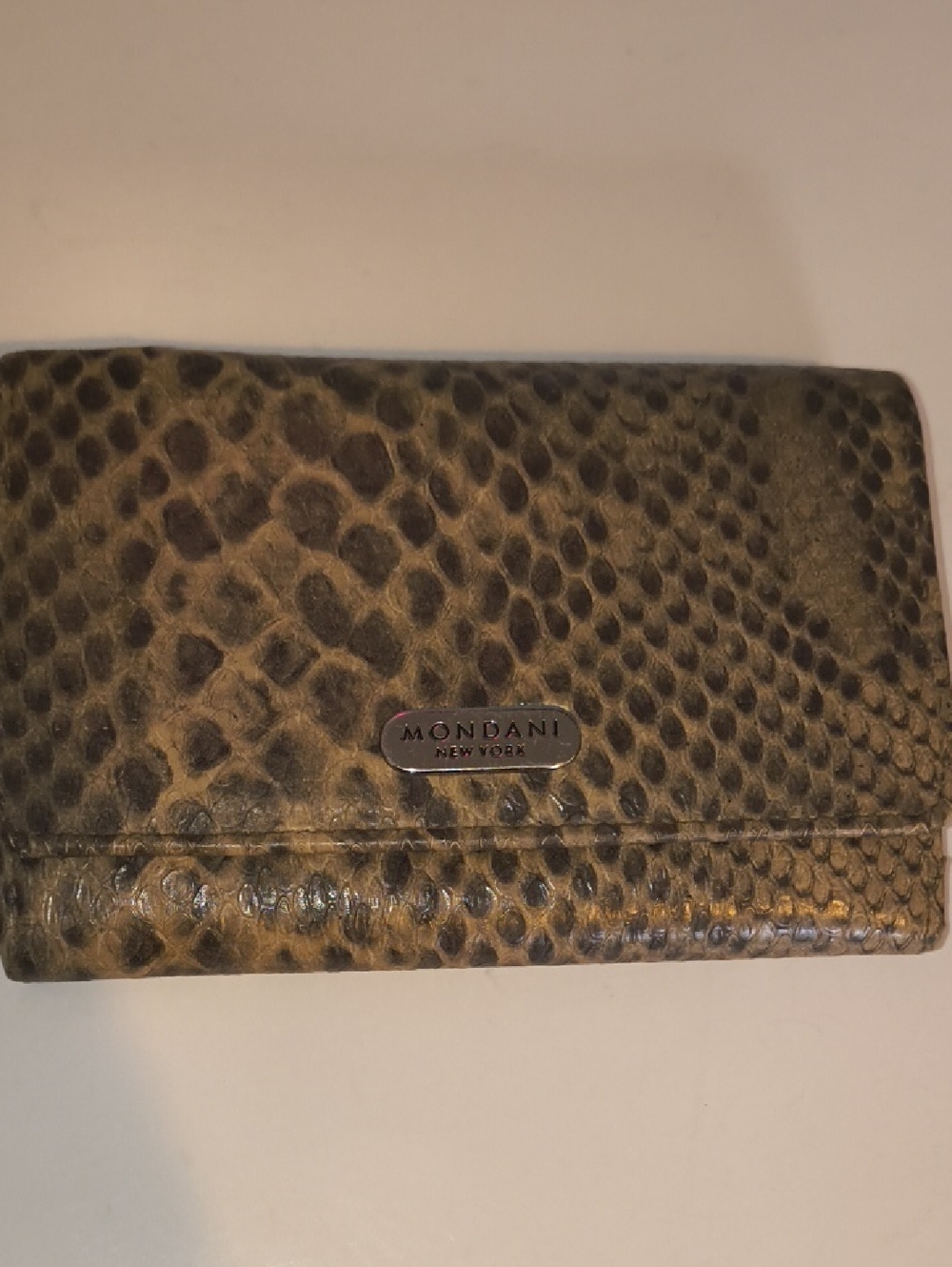 Mondani New York Snake-Print Wallet